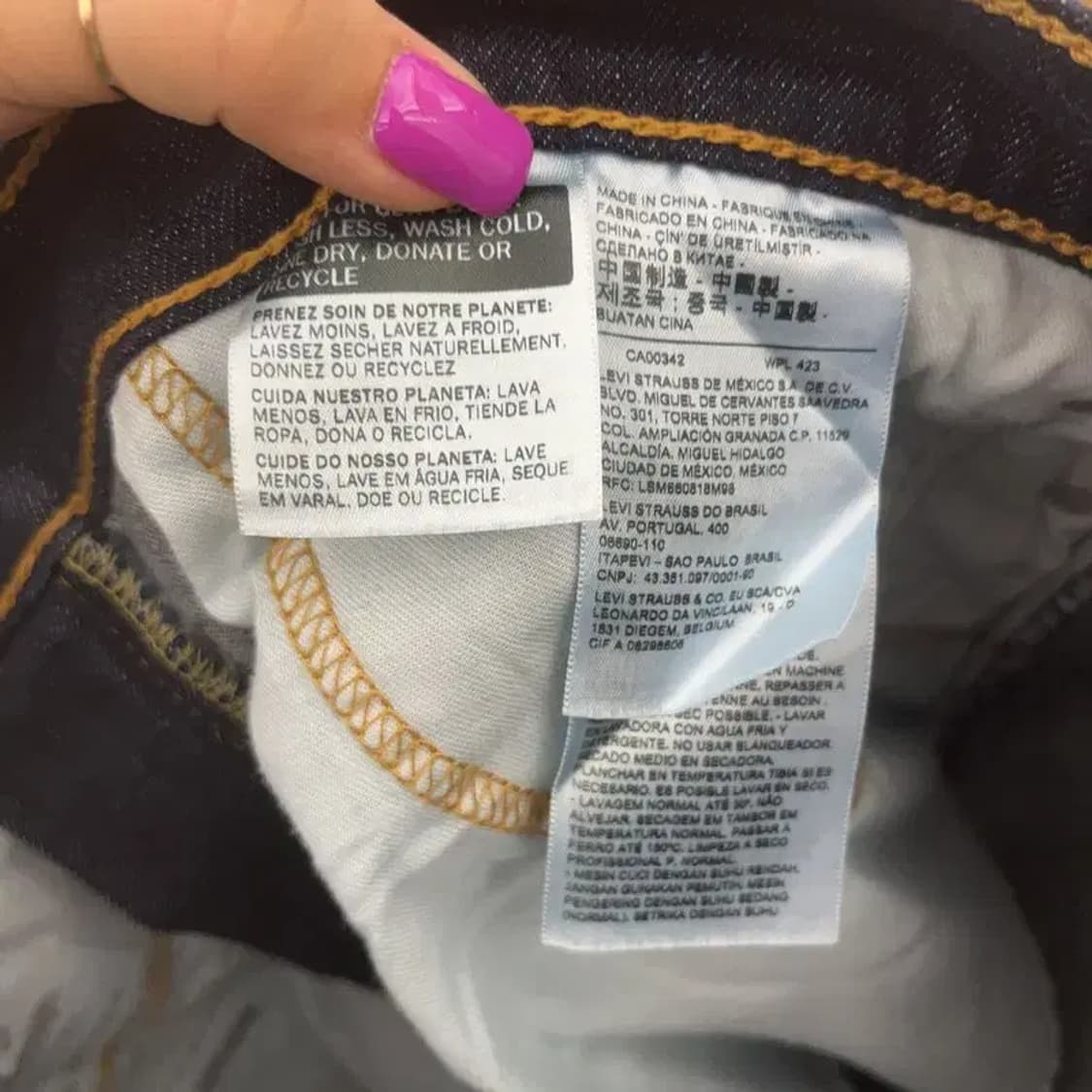 리바이스 505 빈티지 데님 청바지 34인치 C06549 상품이미지5