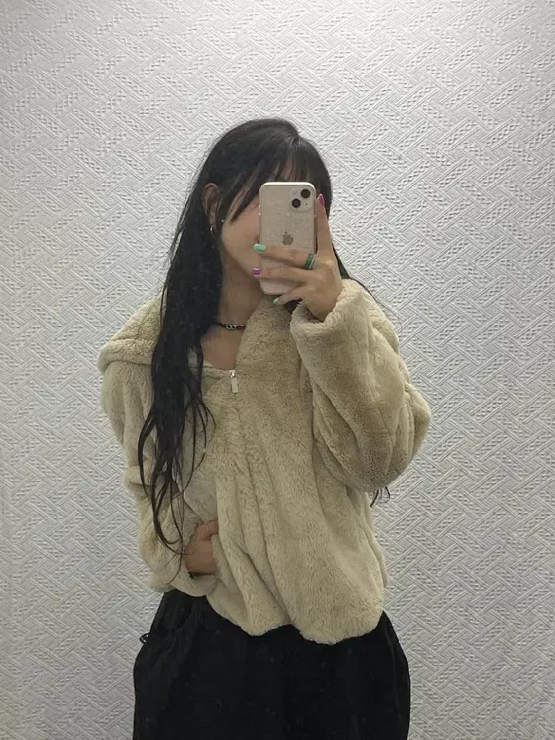 자라 모리걸 빈티지 오버핏 퍼 자켓 S C06559 상품이미지1