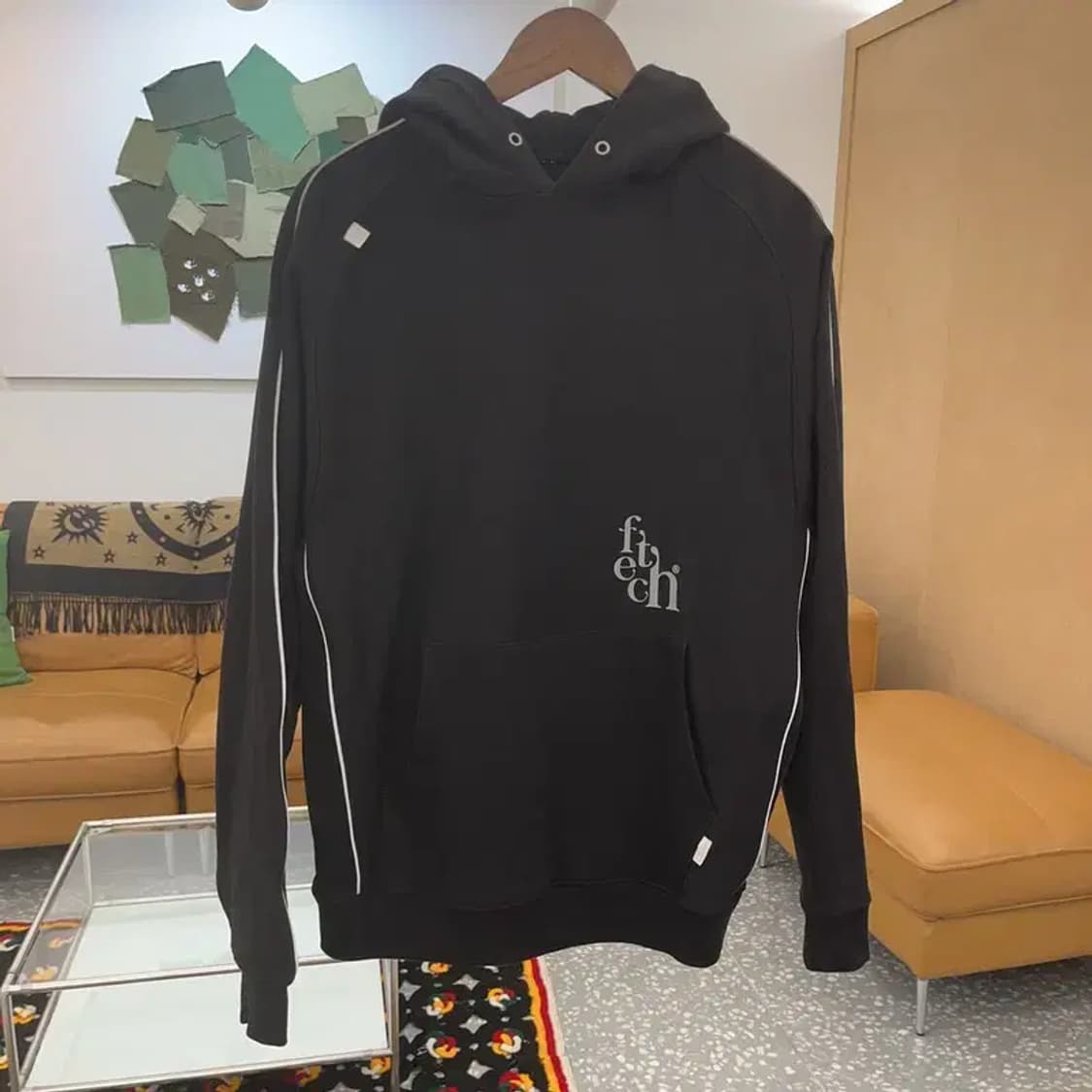 페치선데이 스트릿 힙합 레터링 기모 후드티 C06565 상품이미지3