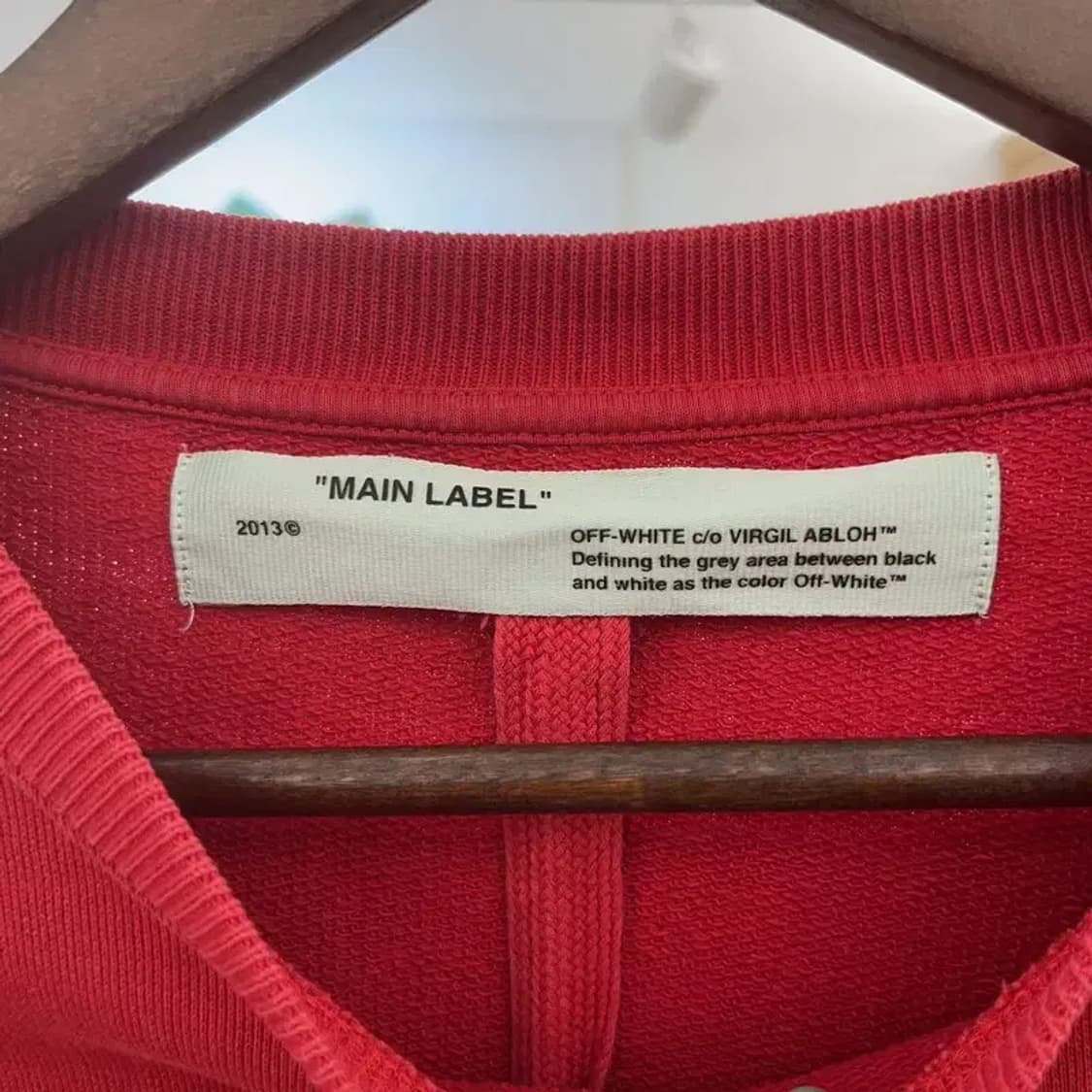 오프화이트 올드스쿨 모나리자 프린팅 맨투맨 XXS C06580 상품이미지5