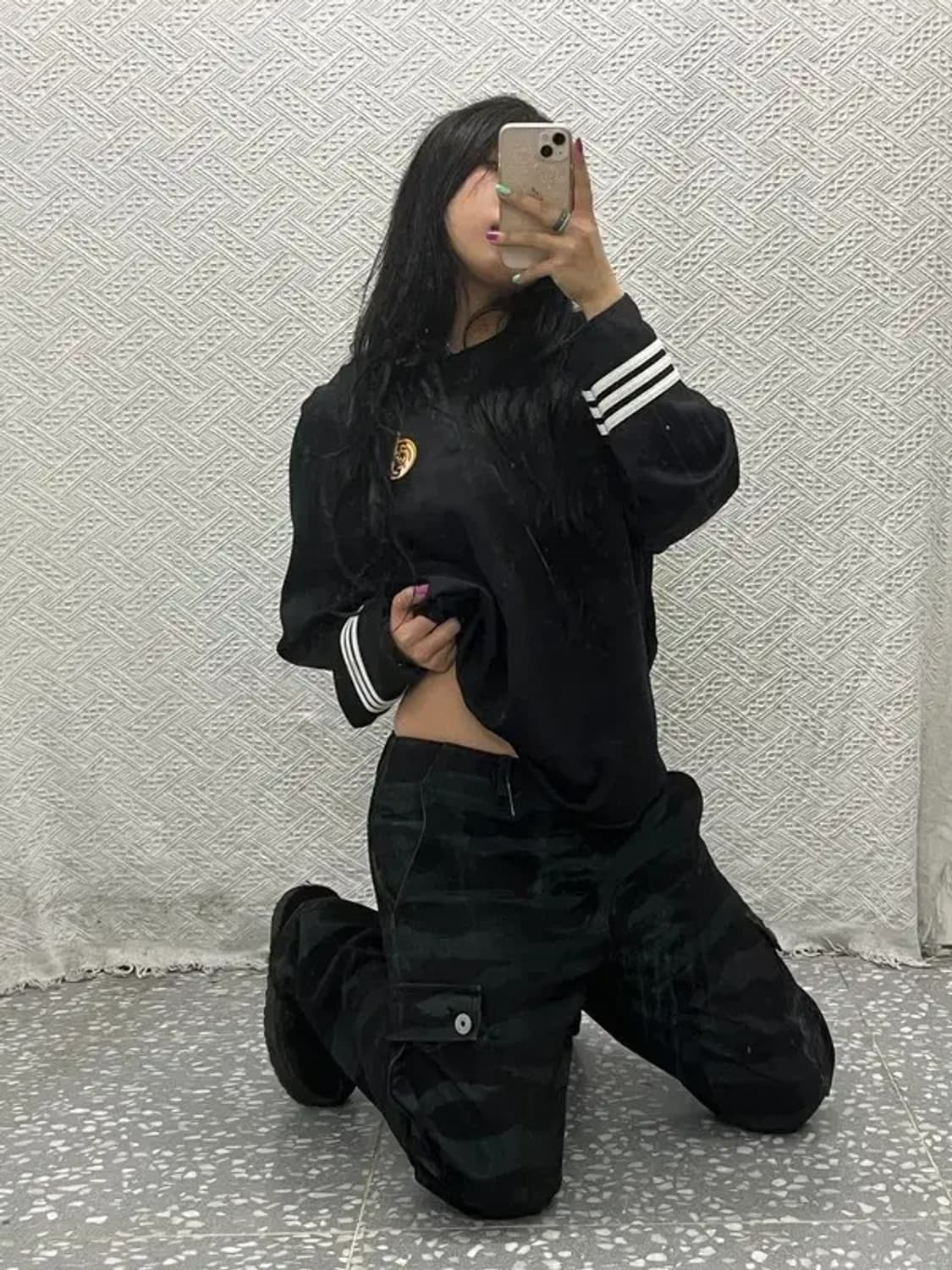 누드본즈 빈티지 카모플라주 밀리터리 카고팬츠 M C06586 상품이미지2