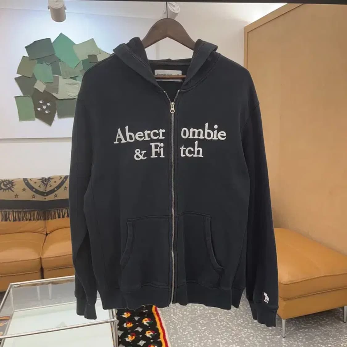 아베크롬비 올드스쿨 빈티지 Y2K 후드집업 XXL C06564 상품이미지3