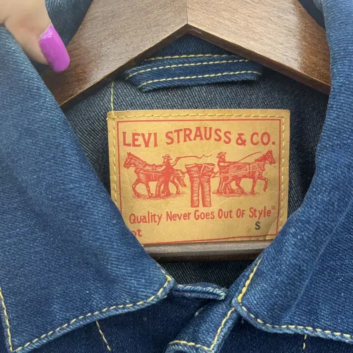 리바이스 올드스쿨 빈티지 트러커 데님 자켓 S C06566 상품이미지5