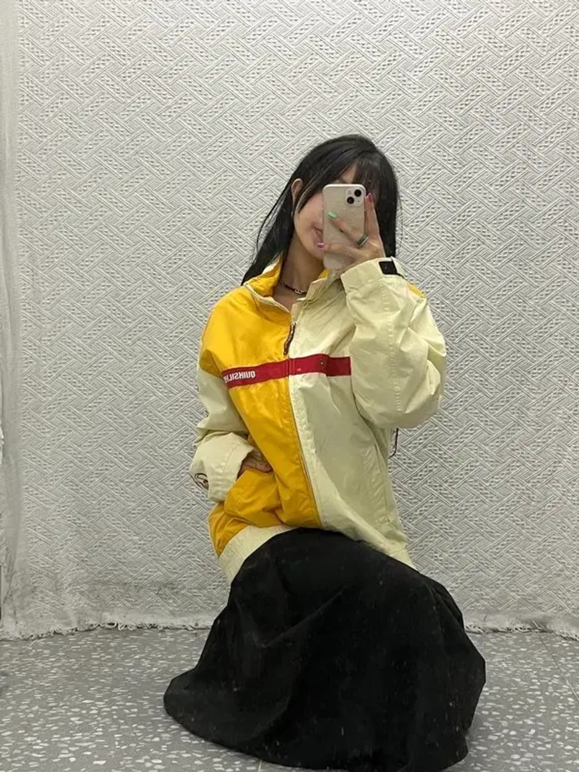 퀵실버 올드스쿨 빈티지 00's 배색 바람막이 집업 M C06561 상품이미지2