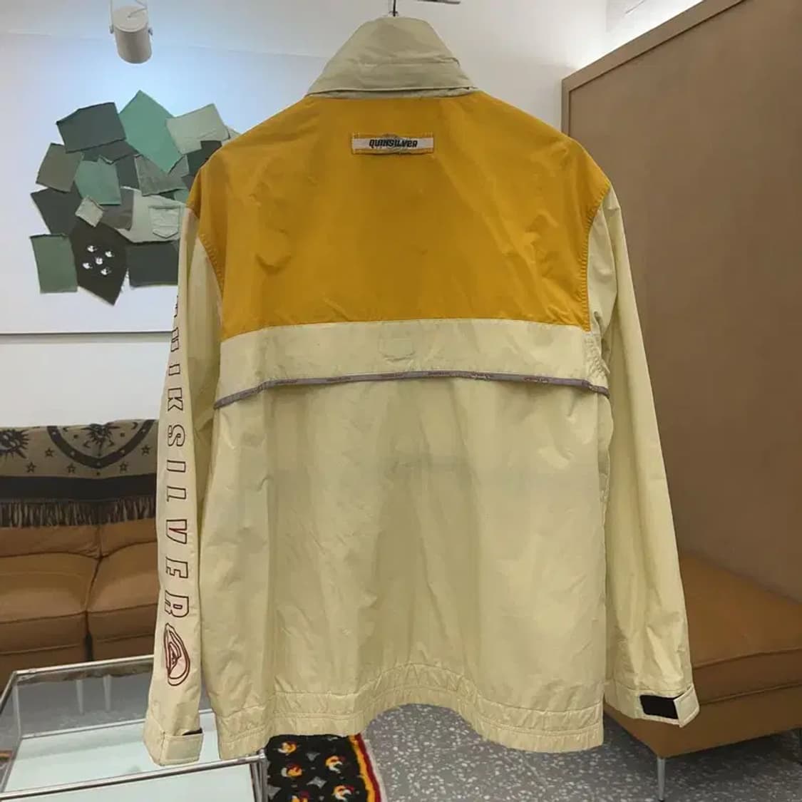 퀵실버 올드스쿨 빈티지 00's 배색 바람막이 집업 M C06561 상품이미지4