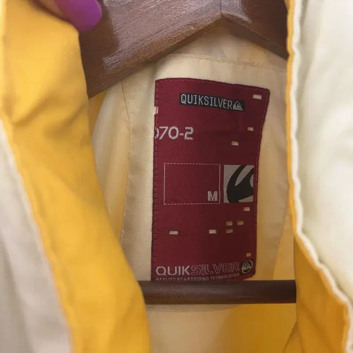 퀵실버 올드스쿨 빈티지 00's 배색 바람막이 집업 M C06561 상품이미지5