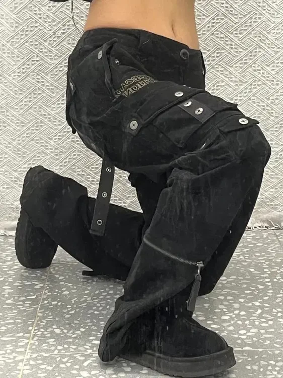 DOHC 스트릿 힙합 멀티포켓 카고팬츠 34인치 C06587 상품이미지1