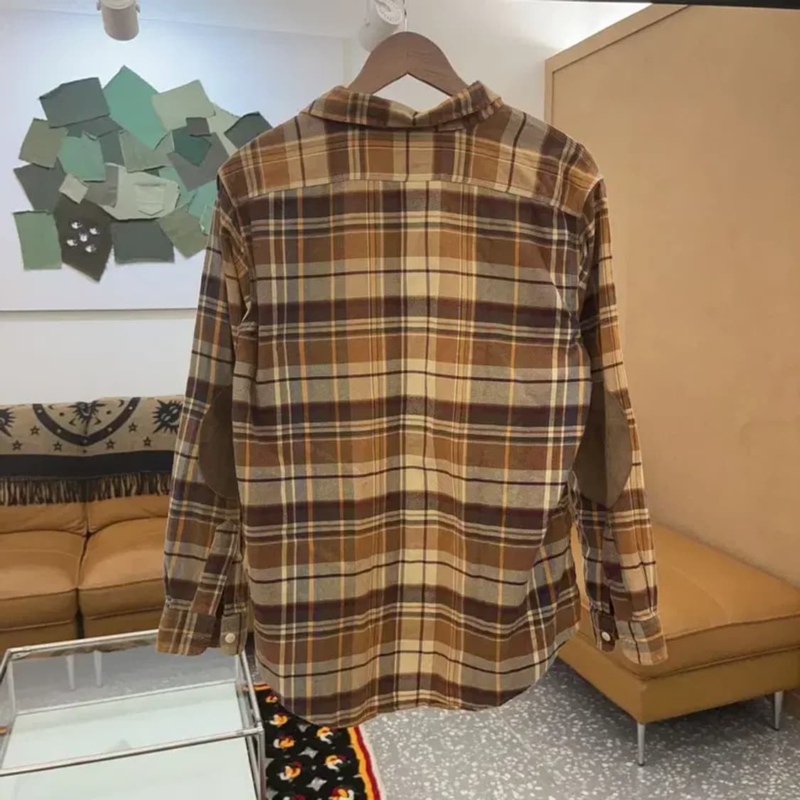 폴로 랄프로렌 올드스쿨 엘보패치 체크 셔츠 L C06597 상품이미지4