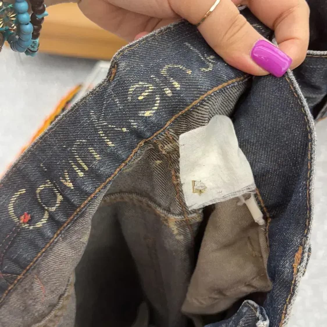 캘빈클라인 올드스쿨 빈티지 세미 와이드 데님 팬츠 31인치 C06592 상품이미지5