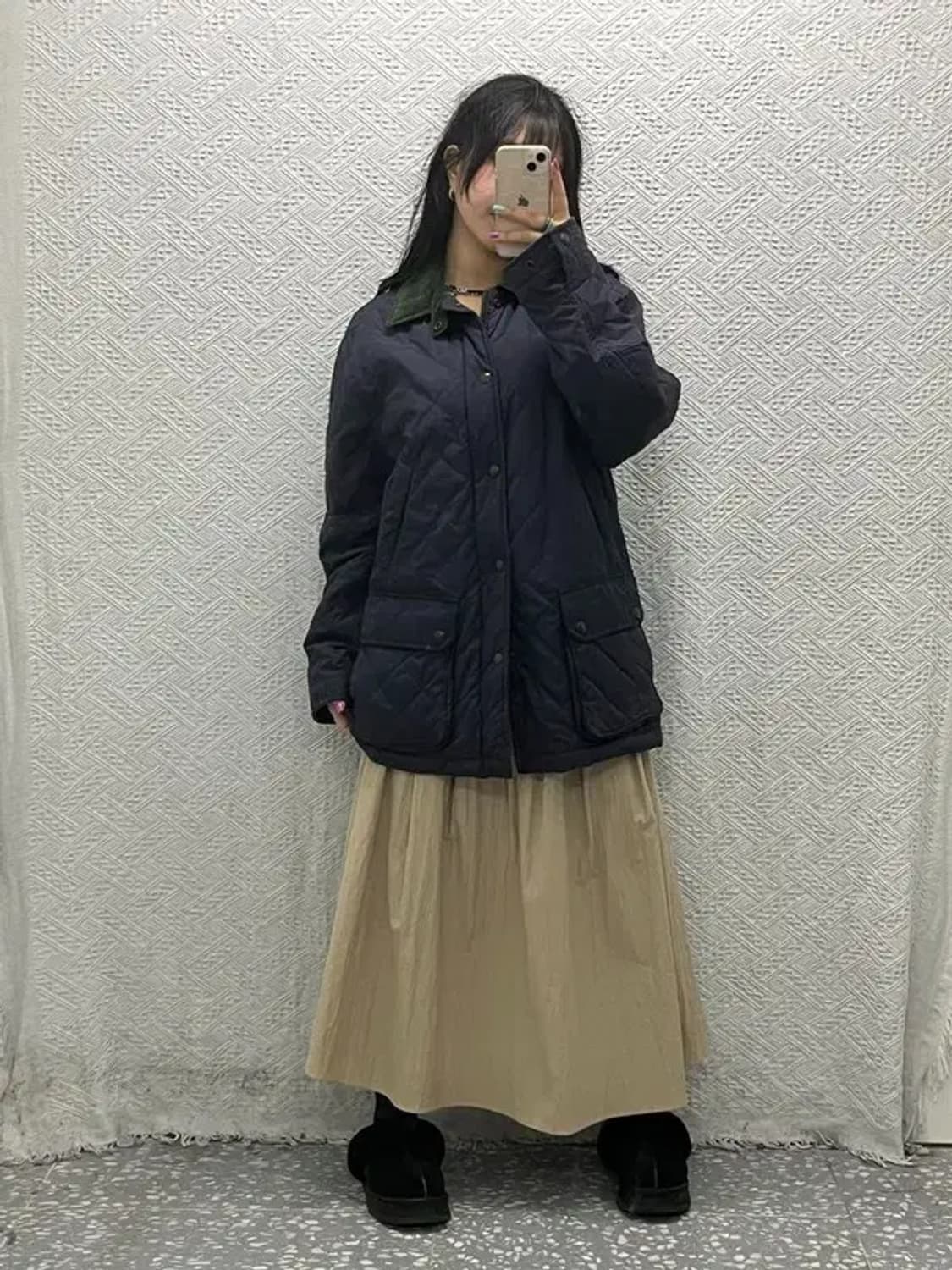 폴로 랄프로렌 코듀로이 카라 플랩 포켈 퀄팅 패딩 자켓 M C06576 상품이미지2