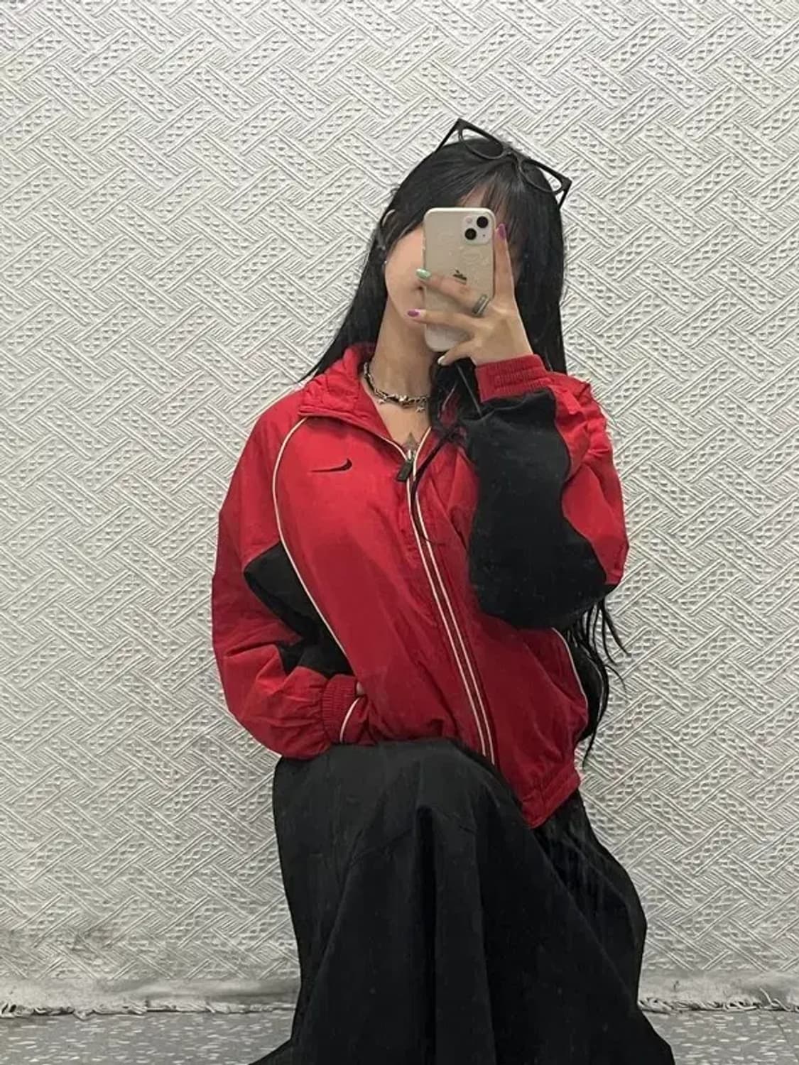 나이키 나스 올드스쿨 빈티지 배색 바람막이 집업 M C06599 상품이미지2