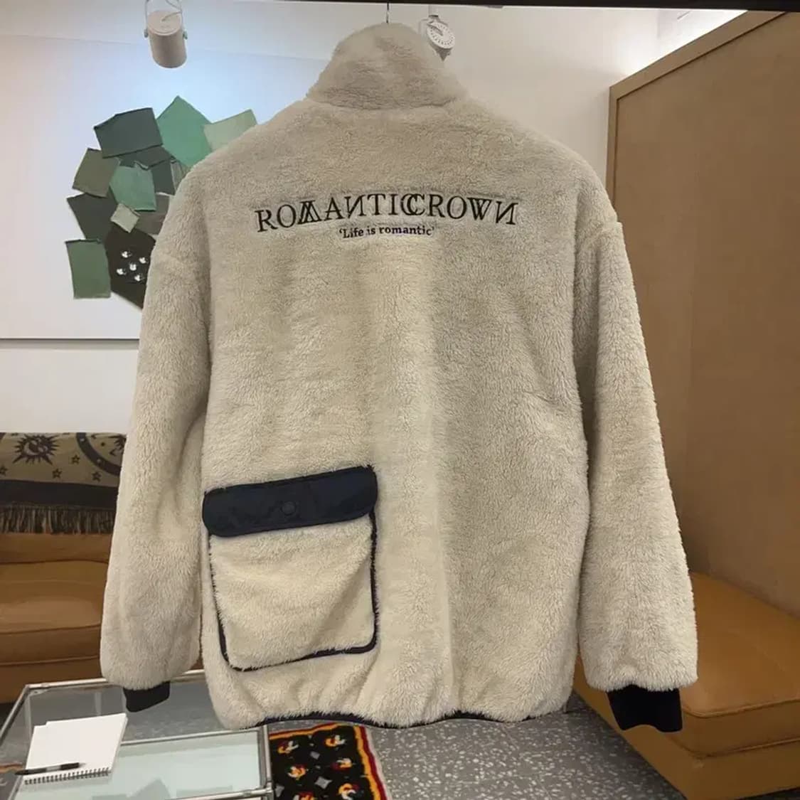 로맨틱크라운 보아털 백포켓 후리스 자켓 S C06600 상품이미지4