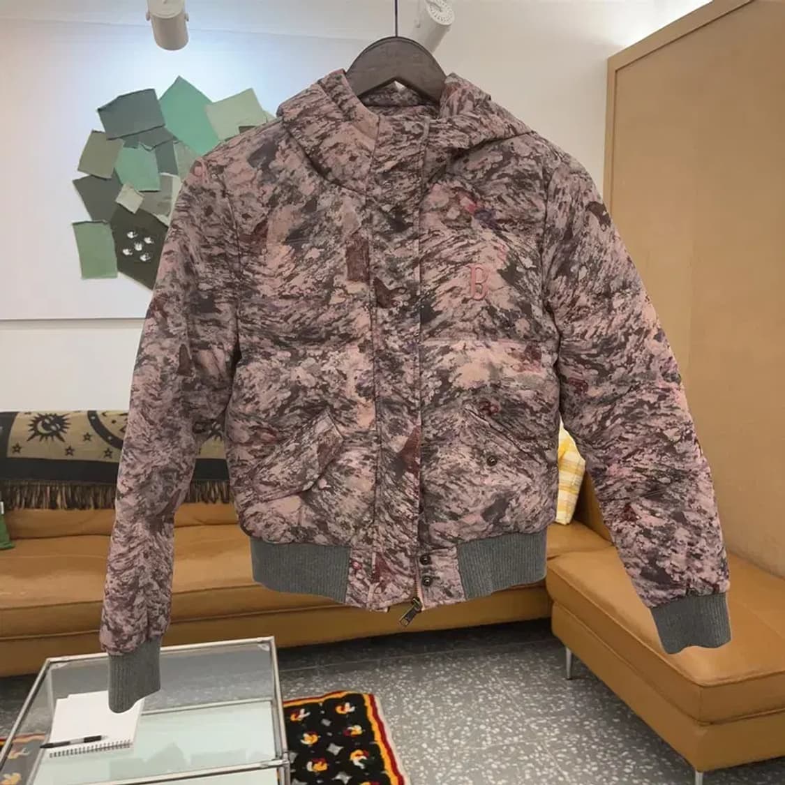 MLB 올드스쿨 빈티지 딸기우유 덕다운 숏패딩 90 C06601 상품이미지3