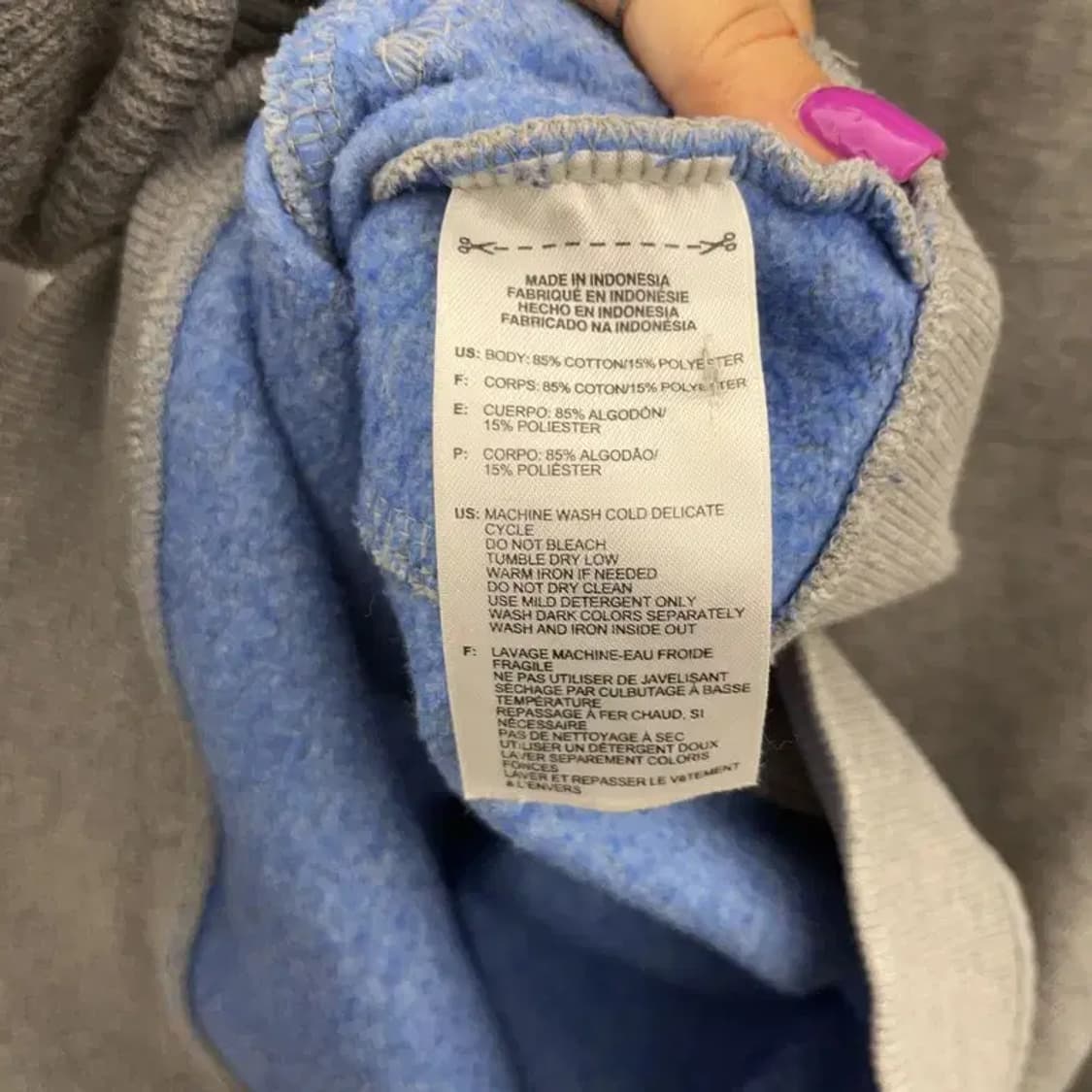 아디다스 빈티지 Y2K 배색 빅로고 후드티 M C06611 상품이미지6