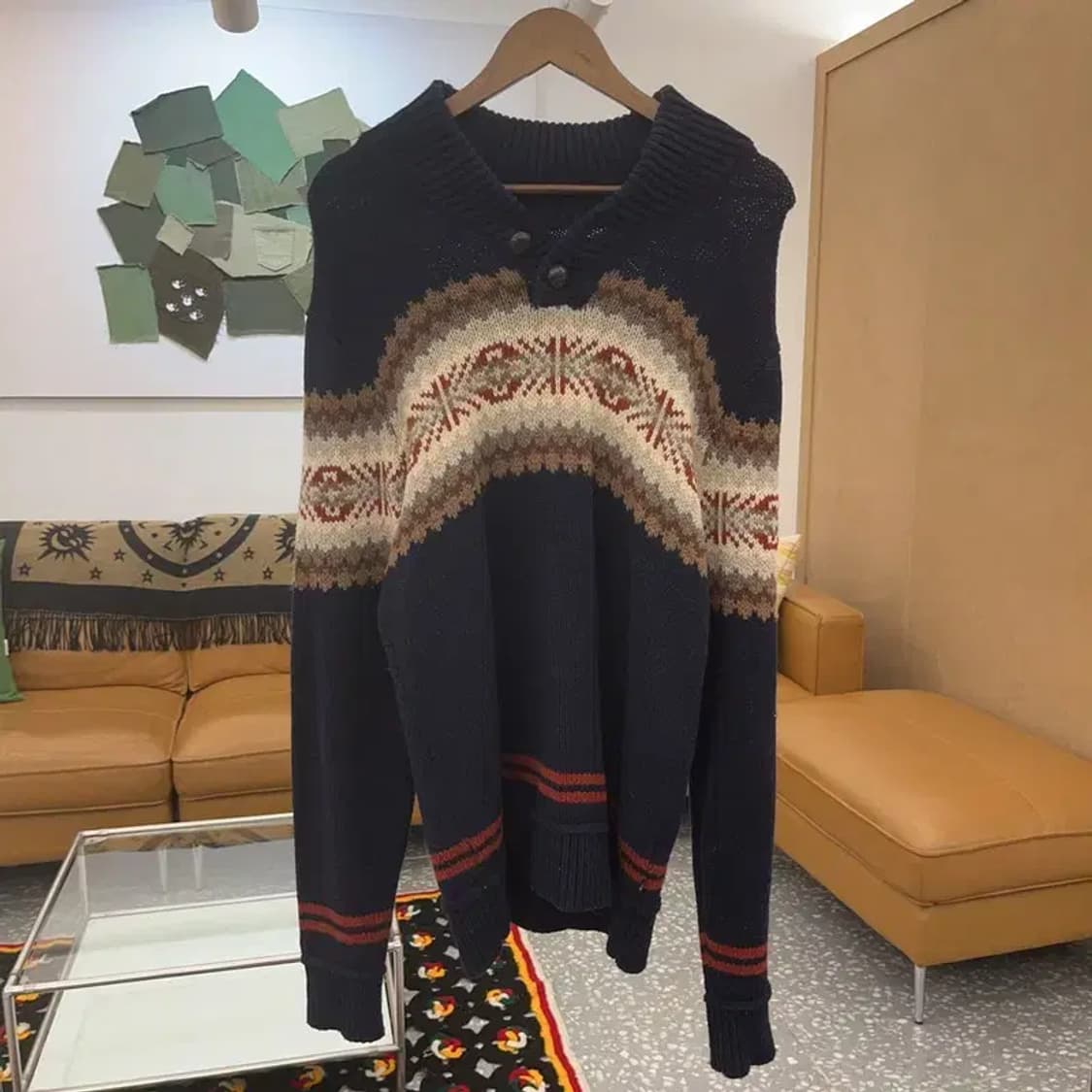 리바이스 노르딕 울 코위찬 홀리데이 숄카라 니트 L C06616 상품이미지3