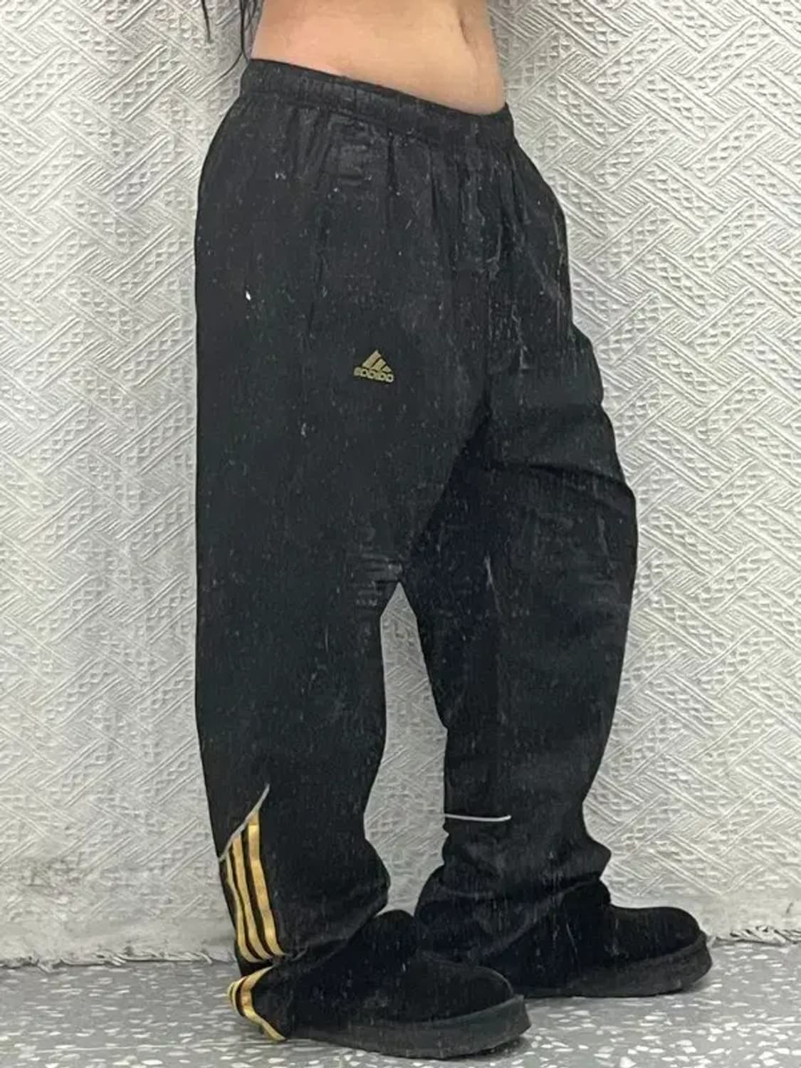 아디다스 빈티지 00's 블랙 골드 흑금 트랙팬츠 105 C06630 상품이미지1
