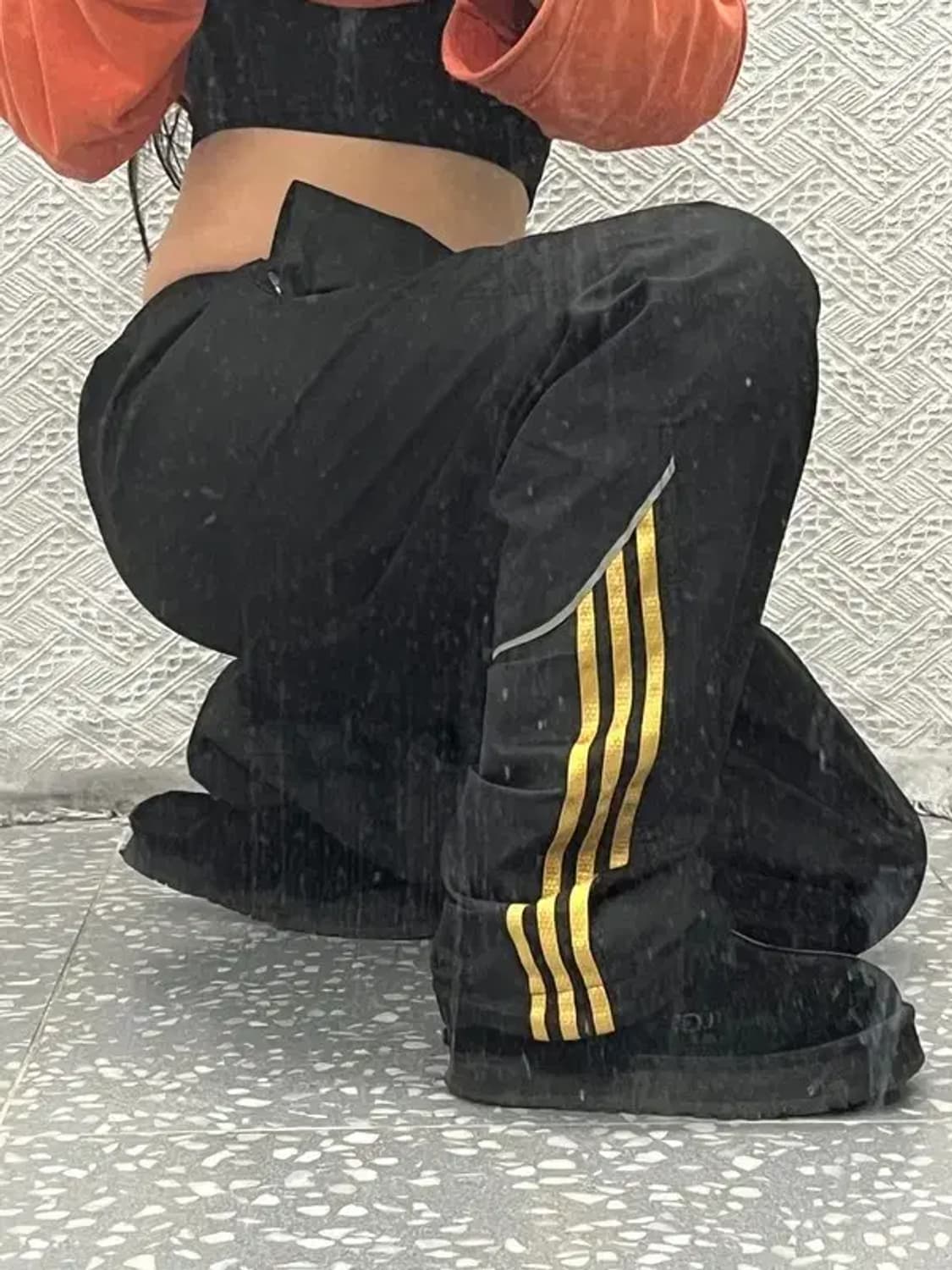 아디다스 빈티지 00's 블랙 골드 흑금 트랙팬츠 105 C06630 상품이미지2