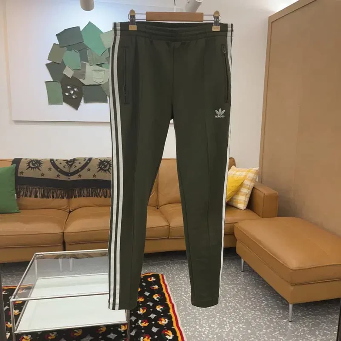 아디다스 빈티지 슈퍼스타 올리브 트랙팬츠 XS C06631 상품이미지2