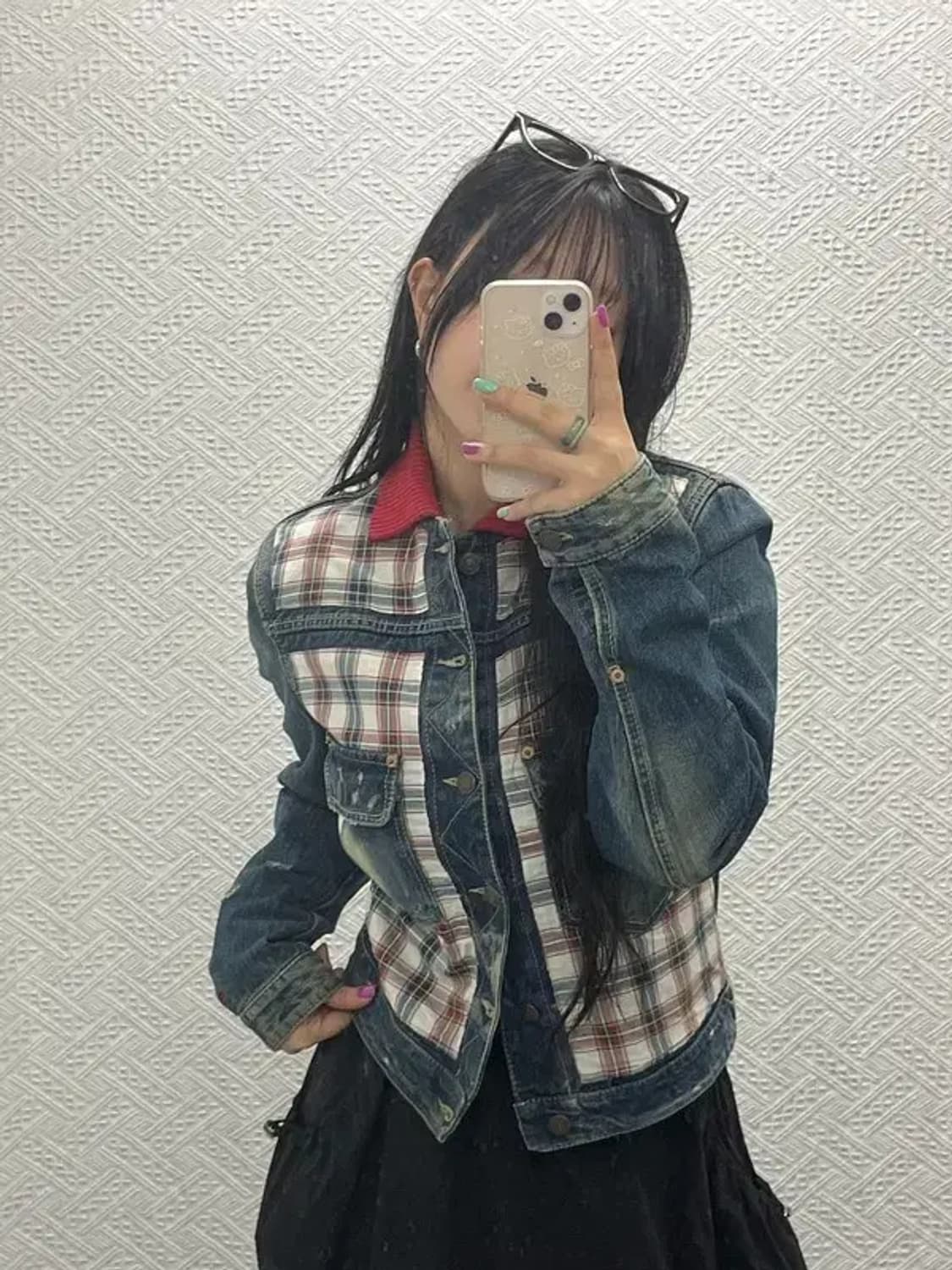 디스퀘어드2 올드스쿨 90's 트러커 체크 데님 청자켓 90 C06622 상품이미지1