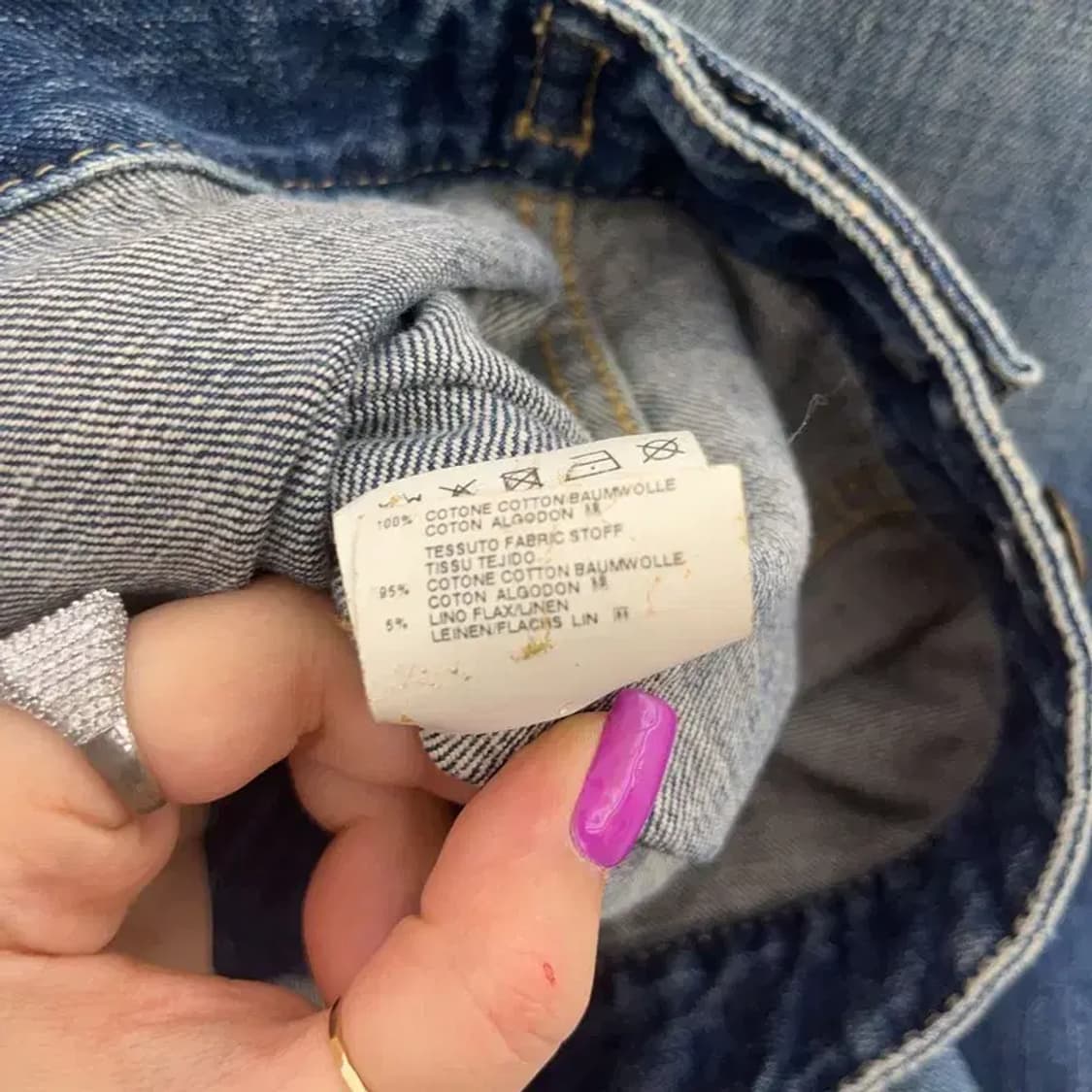 디스퀘어드2 올드스쿨 90's 트러커 체크 데님 청자켓 90 C06622 상품이미지7