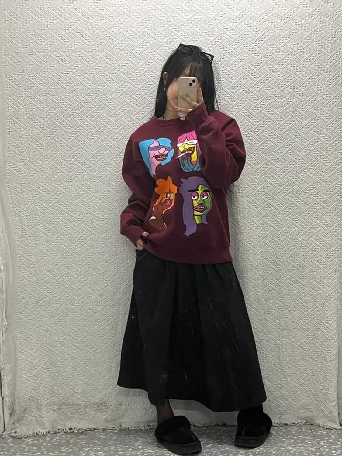 슈프림 올드스쿨 곤즈 헤드 크루넥 기모 맨투맨 XL C06606 상품이미지2