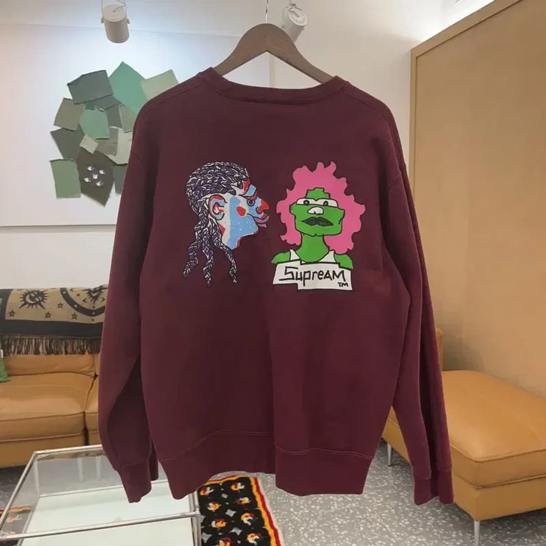 슈프림 올드스쿨 곤즈 헤드 크루넥 기모 맨투맨 XL C06606 상품이미지4