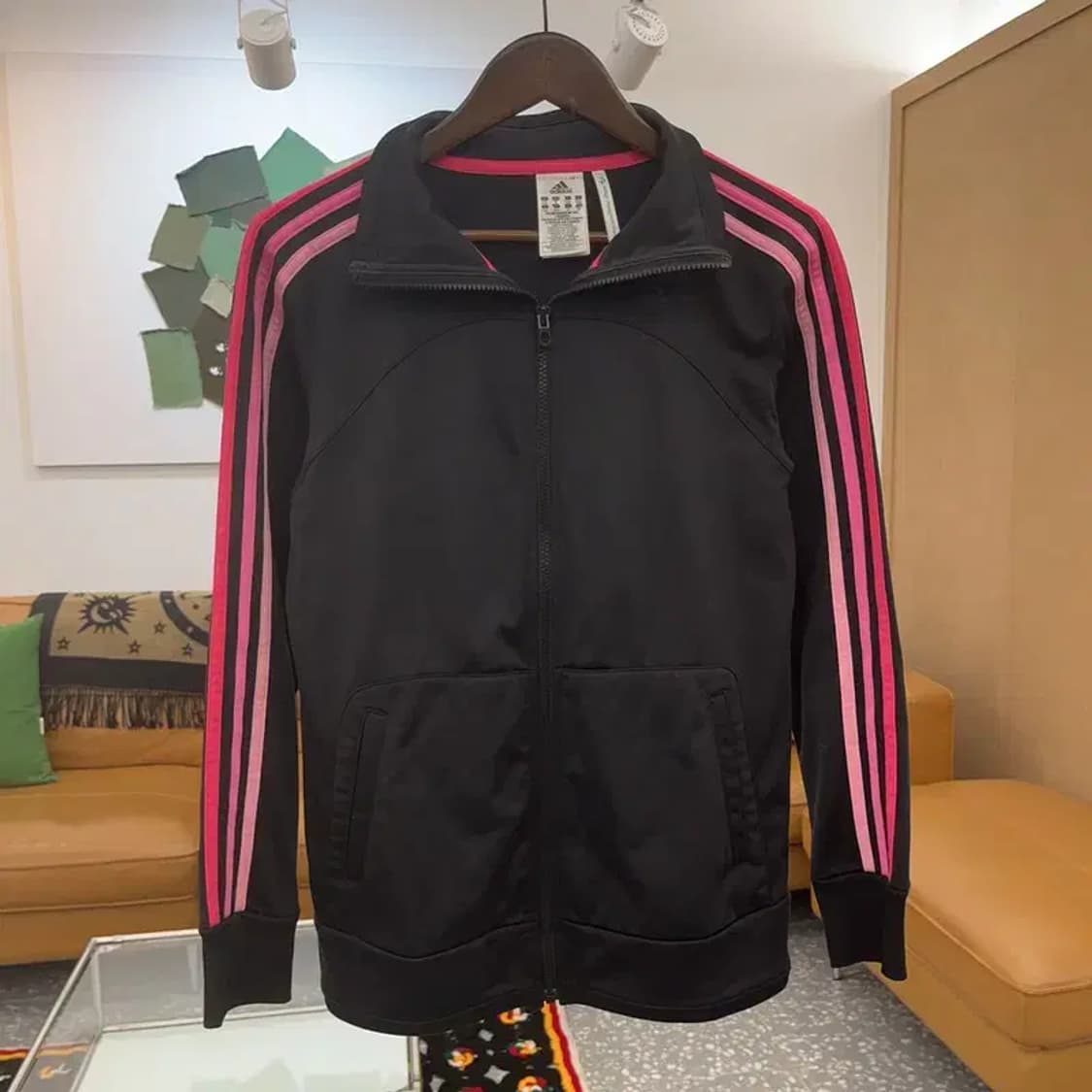 아디다스 00's 대장급 그라데이션 블랙핑크 져지 집업 S C06621 상품이미지3