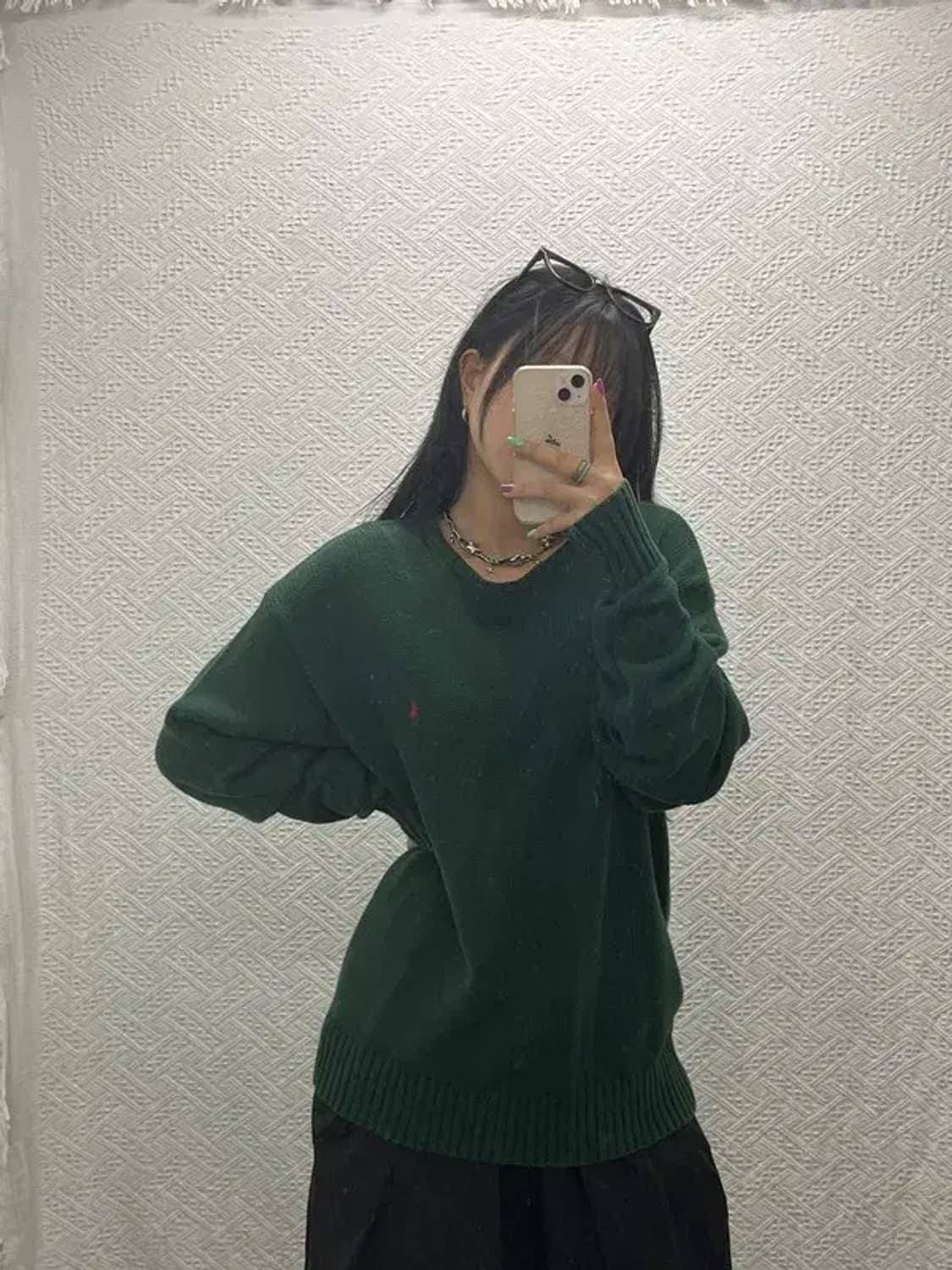 폴로 랄프로렌 베이직 딥그린 홀리데이 니트 XL C06617 상품이미지2