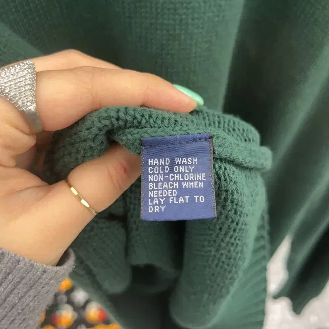 폴로 랄프로렌 베이직 딥그린 홀리데이 니트 XL C06617 상품이미지6