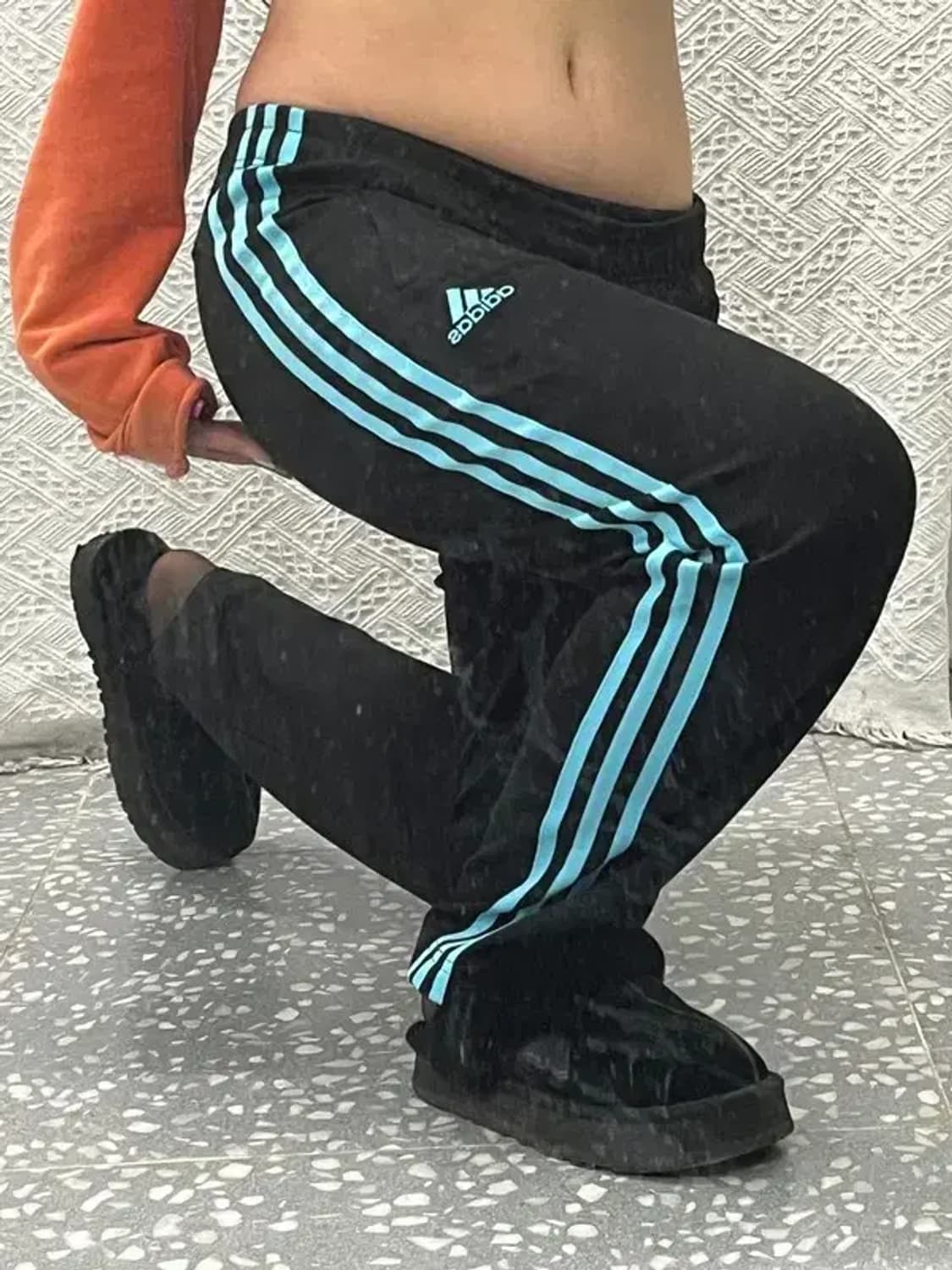 아디다스 빈티지 00's 스카이블루 배색 트랙팬츠 95 C06632 상품이미지1