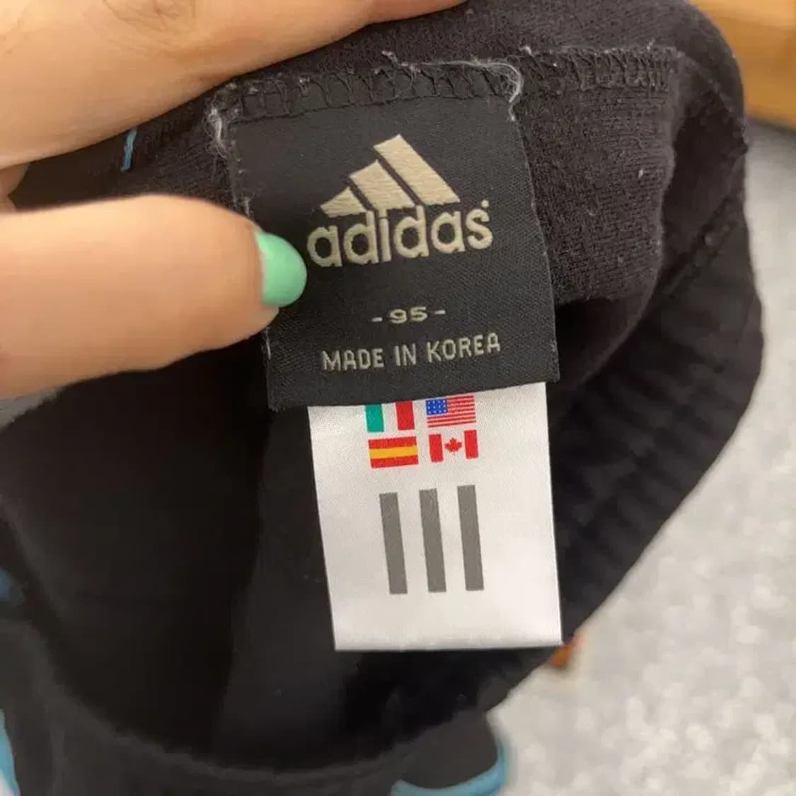 아디다스 빈티지 00's 스카이블루 배색 트랙팬츠 95 C06632 상품이미지5