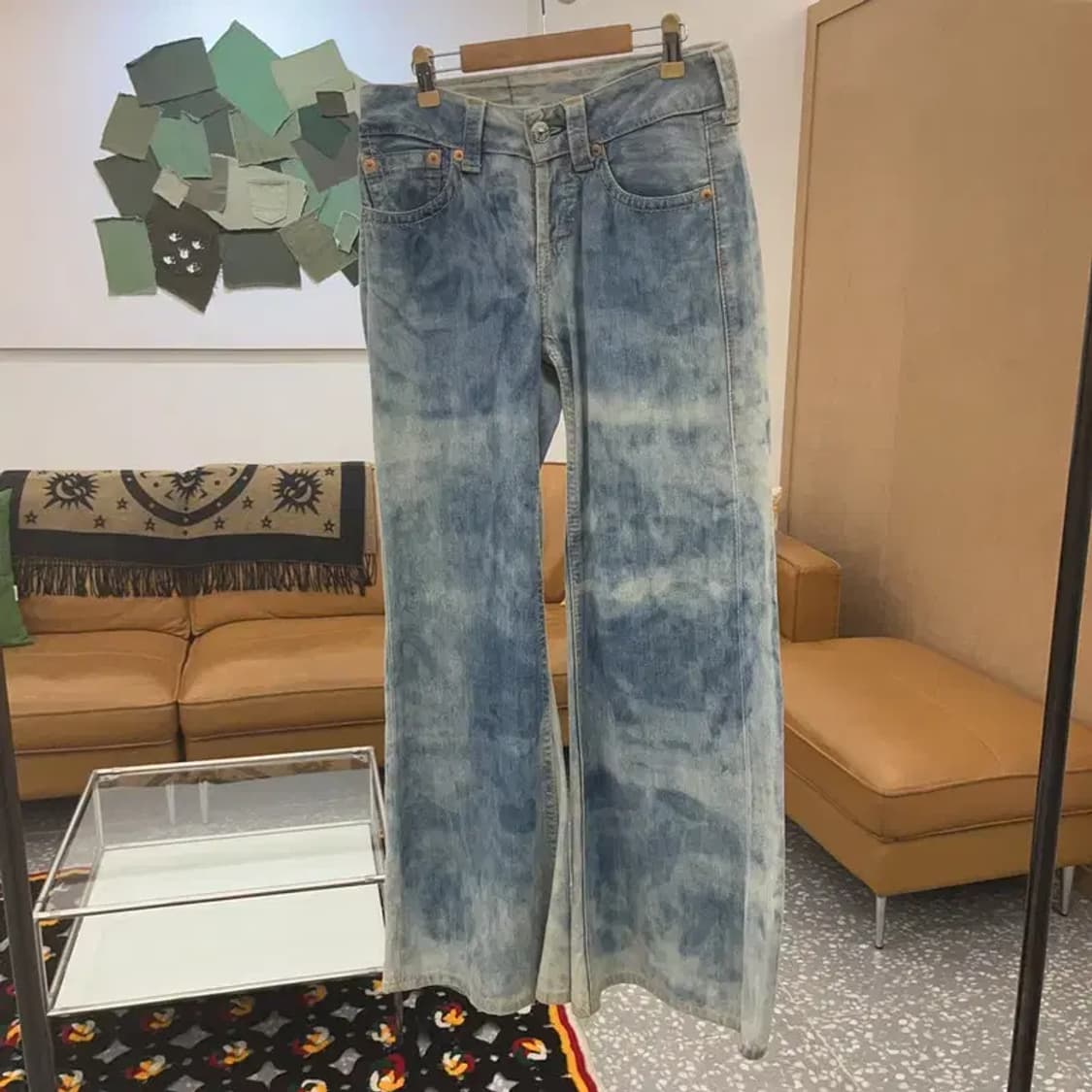 리바이스 올드스쿨 90's 타이다이 부츠컷 데님팬츠 28인치 C06628 상품이미지3