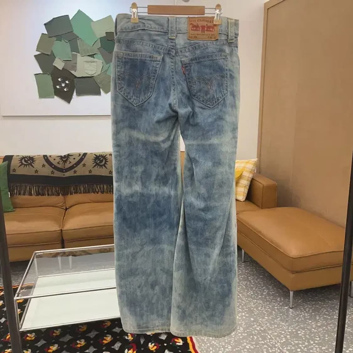 리바이스 올드스쿨 90's 타이다이 부츠컷 데님팬츠 28인치 C06628 상품이미지4