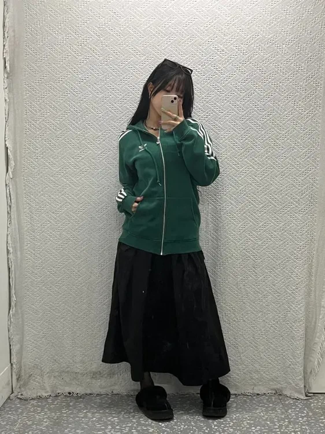 아디다스 올드스쿨 유로파 딥그린 기모 후드집업 95 C06610 상품이미지1