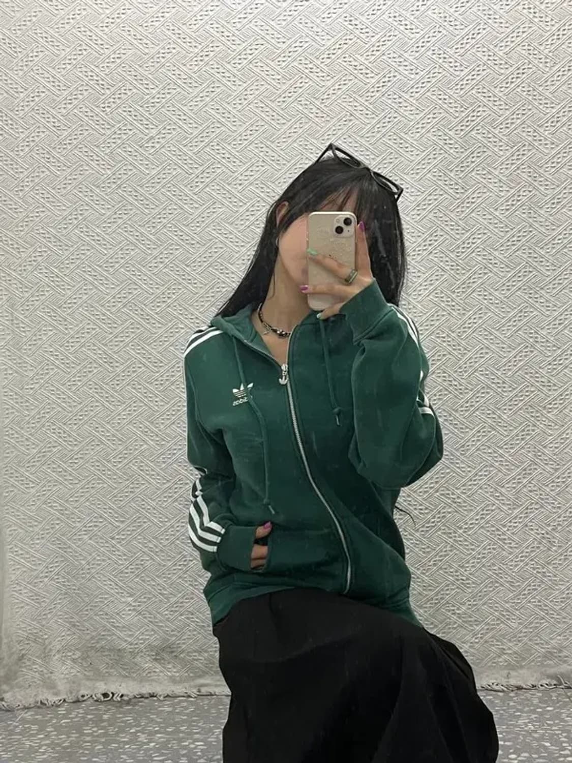 아디다스 올드스쿨 유로파 딥그린 기모 후드집업 95 C06610 상품이미지2