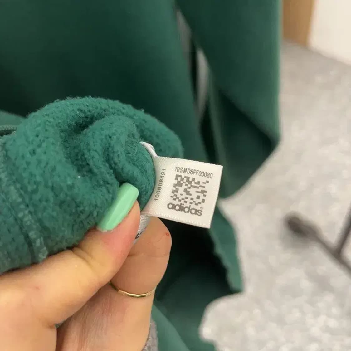 아디다스 올드스쿨 유로파 딥그린 기모 후드집업 95 C06610 상품이미지7