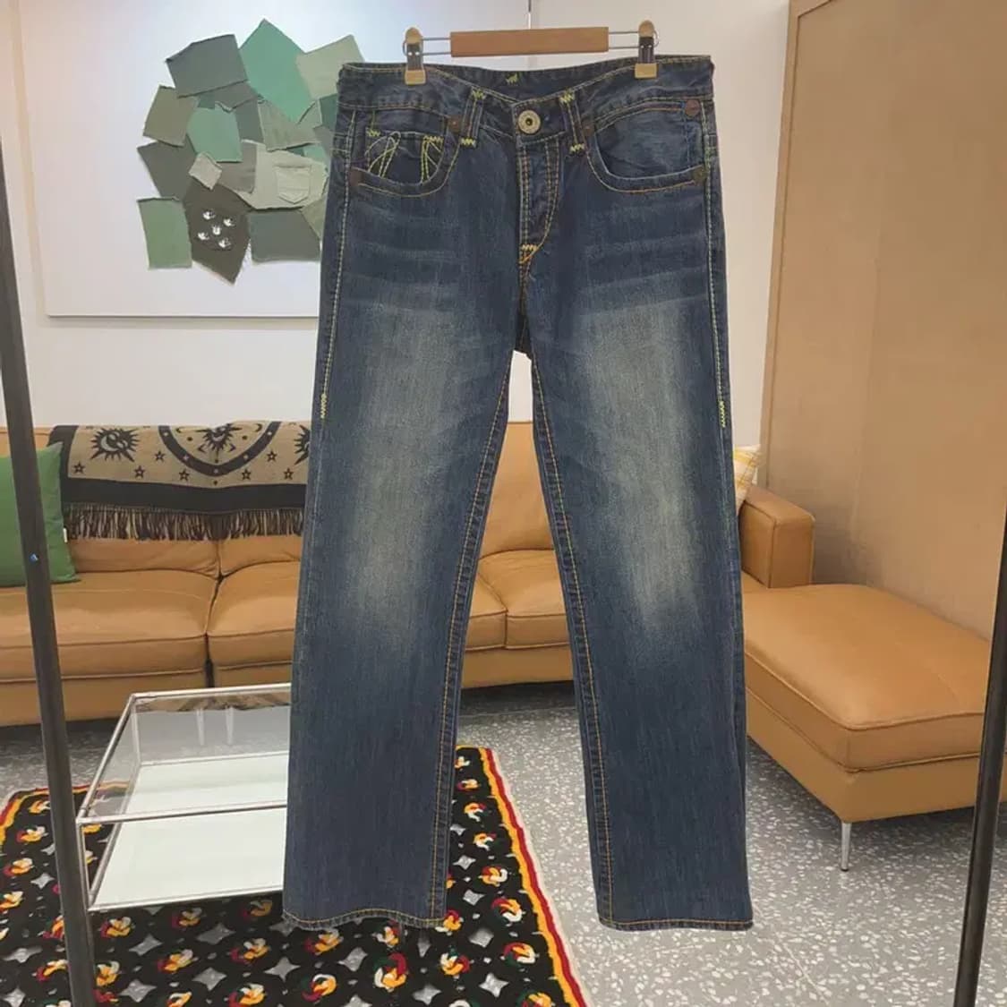 트루릴리전 빌리 자이언트 빅티 00's 데님팬츠 30인치 C06629 상품이미지3