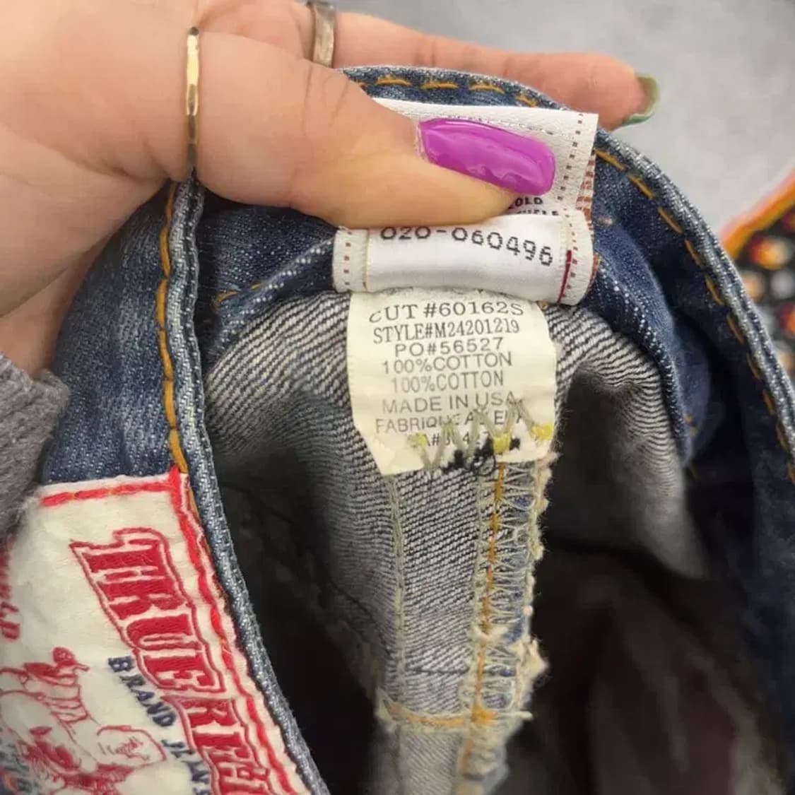 트루릴리전 빌리 자이언트 빅티 00's 데님팬츠 30인치 C06629 상품이미지7