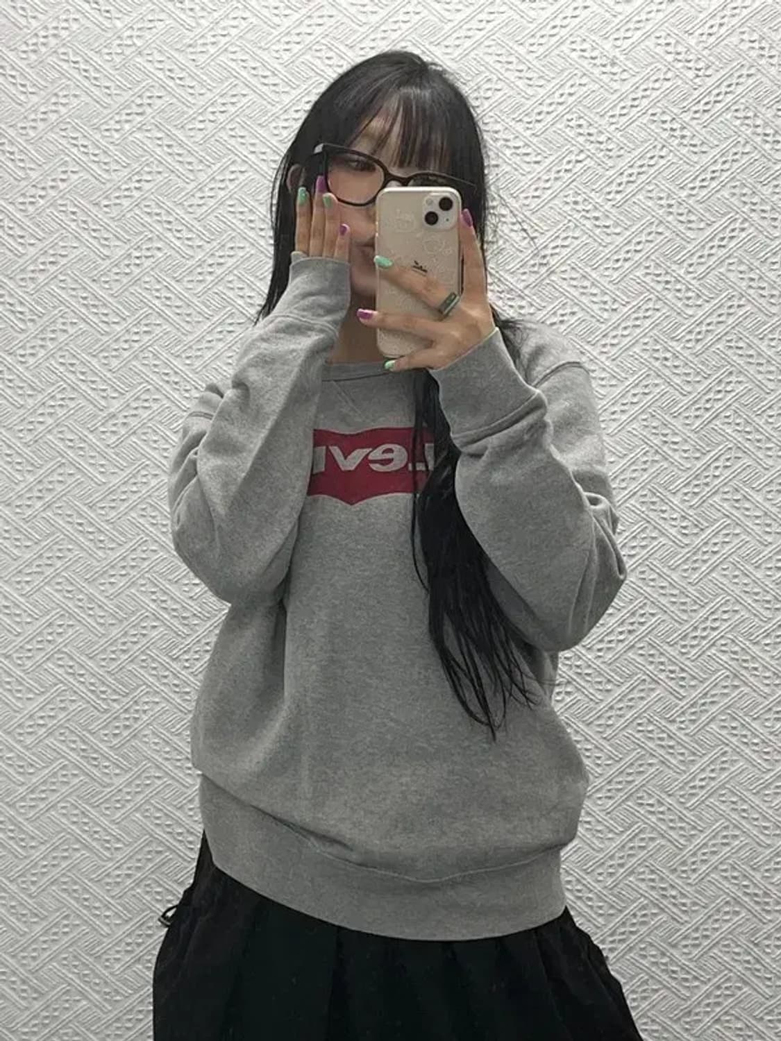 리바이스 캐쥬얼 모던룩 베이직 맨투맨 스웻셔츠 M C06645 상품이미지2