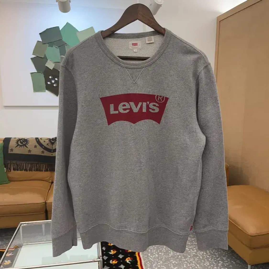 리바이스 캐쥬얼 모던룩 베이직 맨투맨 스웻셔츠 M C06645 상품이미지3