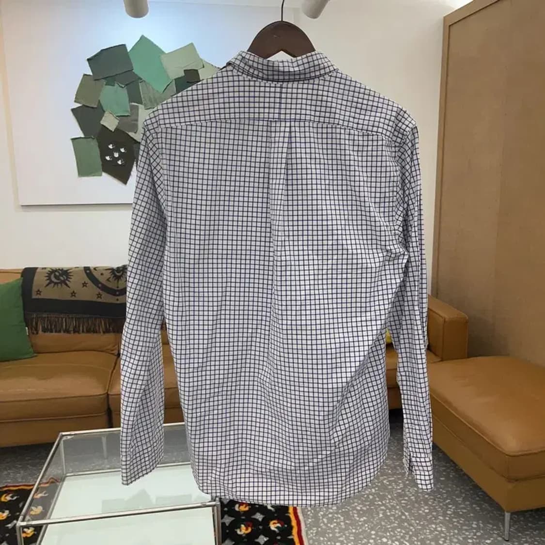 폴로 랄프 로렌 체크 패널 빈티지 오버핏 셔츠 M C06646 상품이미지4