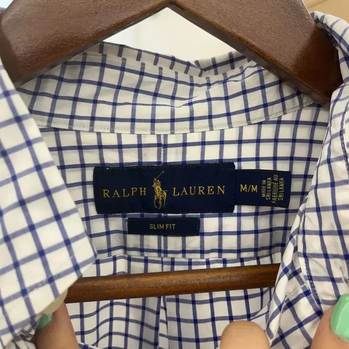 폴로 랄프 로렌 체크 패널 빈티지 오버핏 셔츠 M C06646 상품이미지5