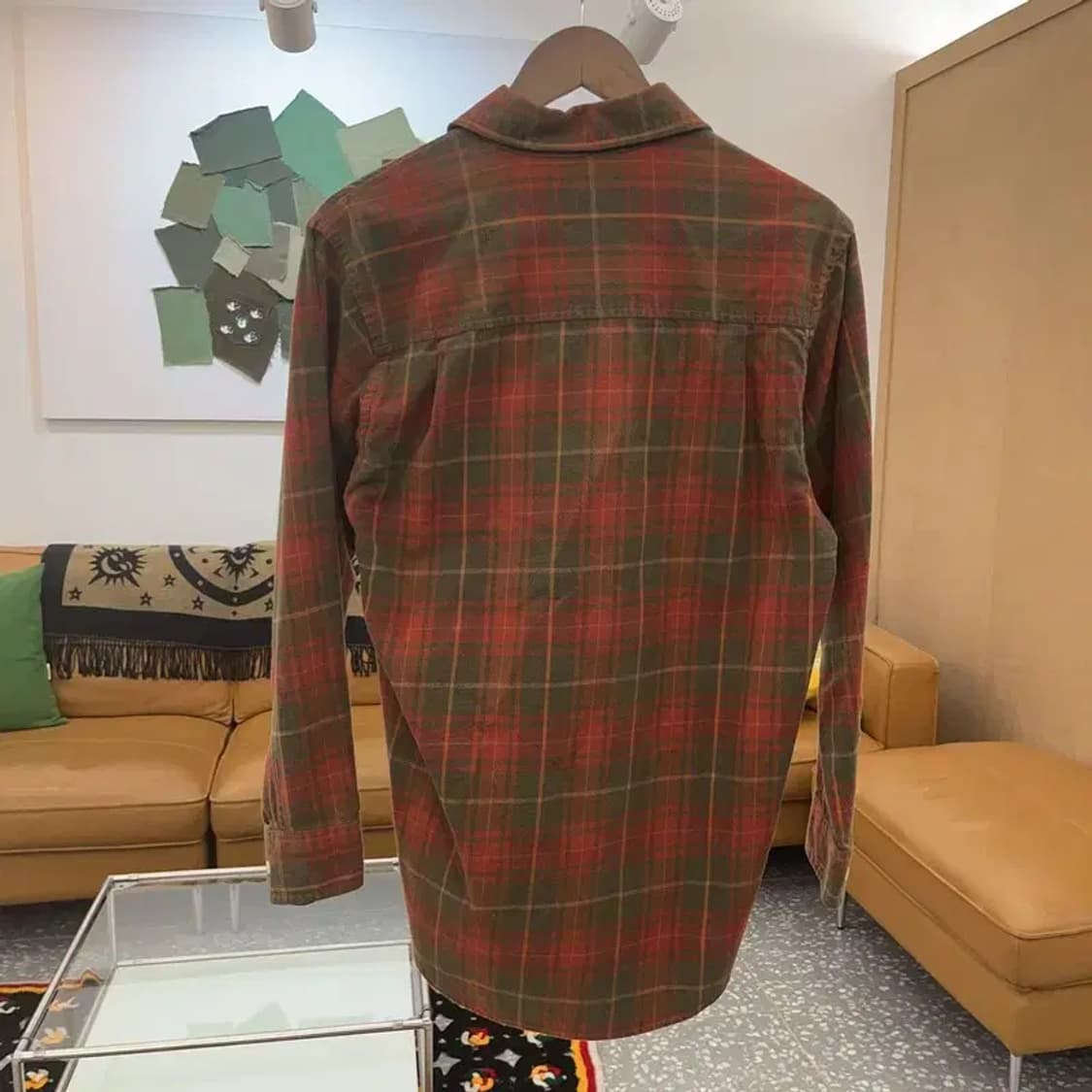 팀버랜드 빈티지 내추럴 홀리데이 체크 셔츠 S C06647 상품이미지4