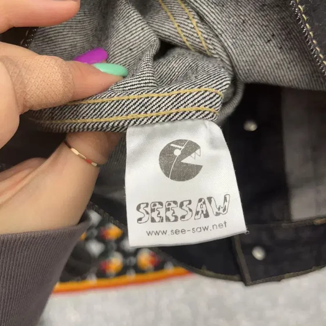 빈티지 올드스쿨 에스닉 트러커 데님 청자켓 M C06664 상품이미지6