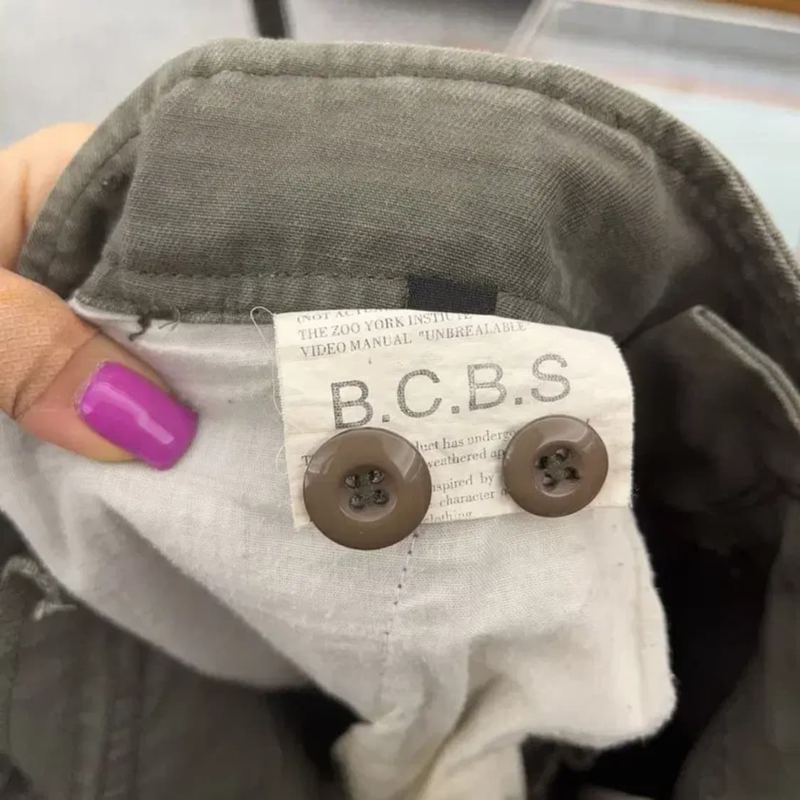 빈티지 워크웨어 멀티포켓 카키 카고 팬츠 C06675 상품이미지5