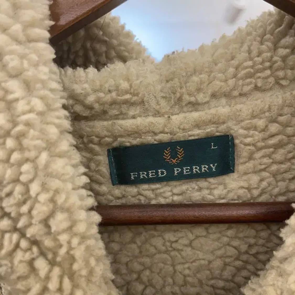 프레드페리 빈티지 노르딕 패턴 셰르파 양털 니트 후드집업 L C06644 상품이미지5