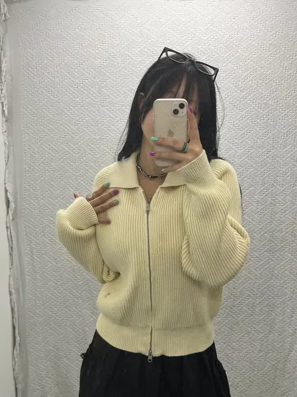 마리테프랑소와저버 여리 뜨개 투웨이 니트 가디건 M C06659 상품이미지1