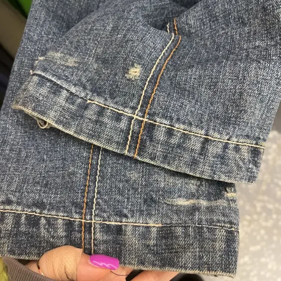 루돌프 발렌티노 올드스쿨 메탈 포켓 데님 카고팬츠 32인치 C06673 상품이미지5