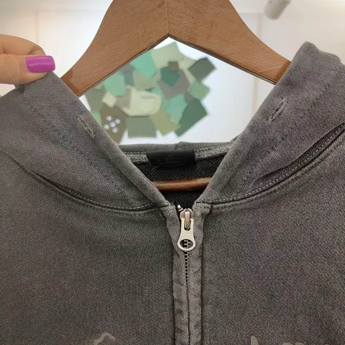 꼼파뇨 올드스쿨 빈티지 투웨이 크롭 후드 집업 M C06650 상품이미지7