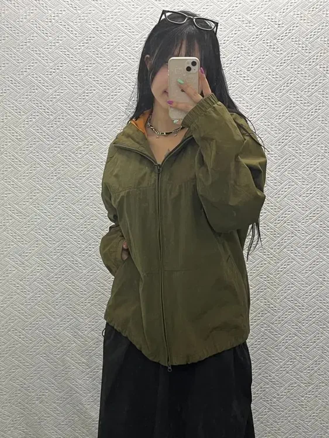 나이키 올드스쿨 고프코어 카키 바람막이 자켓 100 C06658 상품이미지2